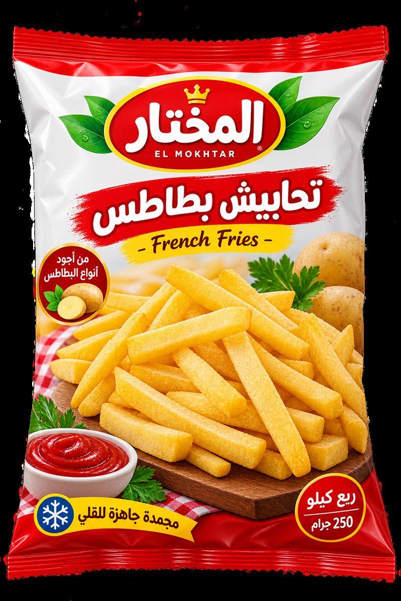 كيس تحابيش بطاطس المختار ربع كيلو