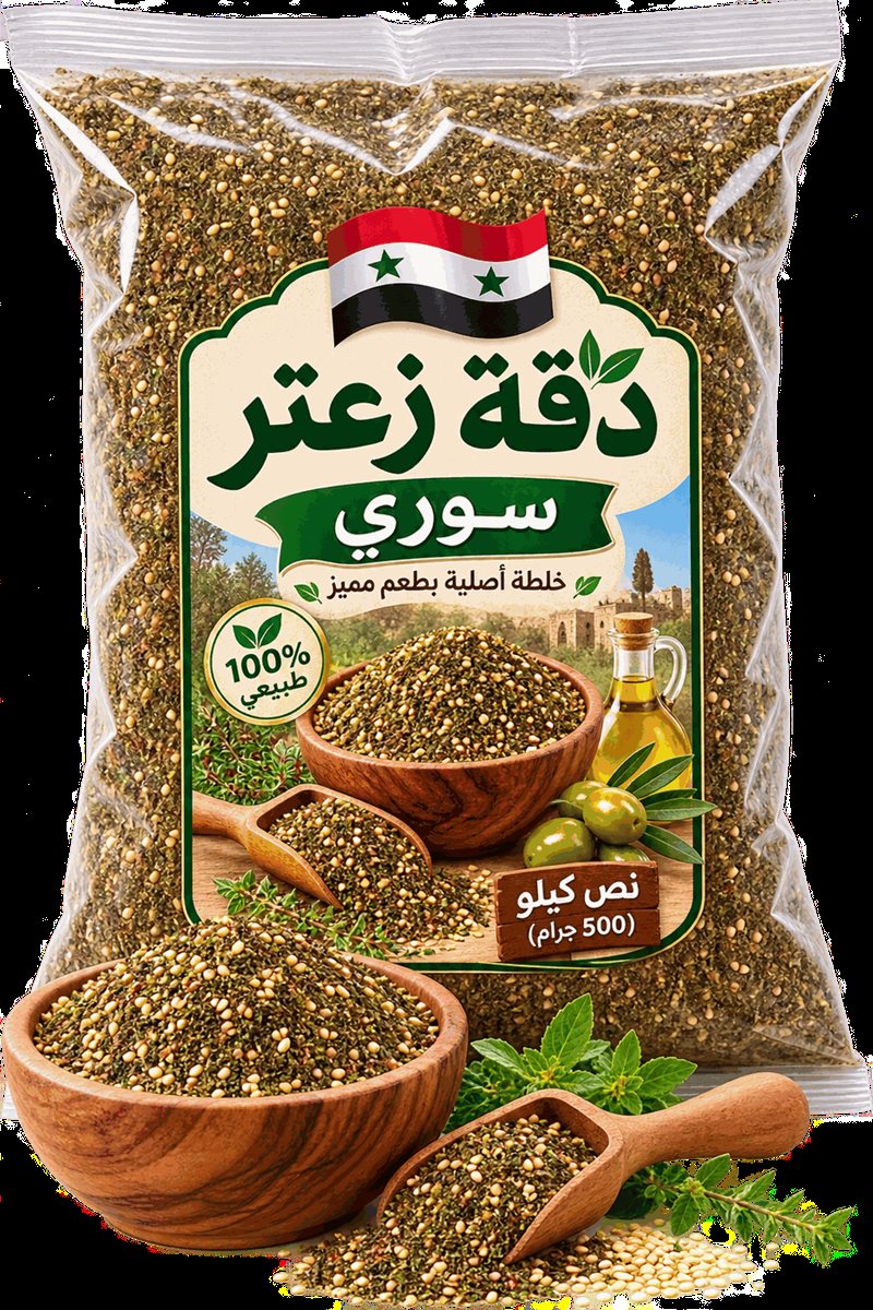 كيس دقة زعتر سوري نص كيلو