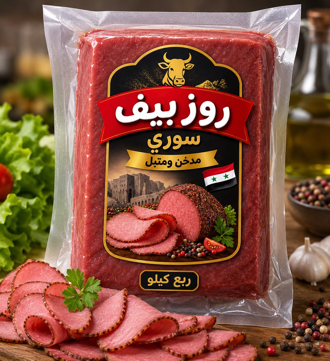 كيس روز بيف سوري فاكيوم ربع كيلو